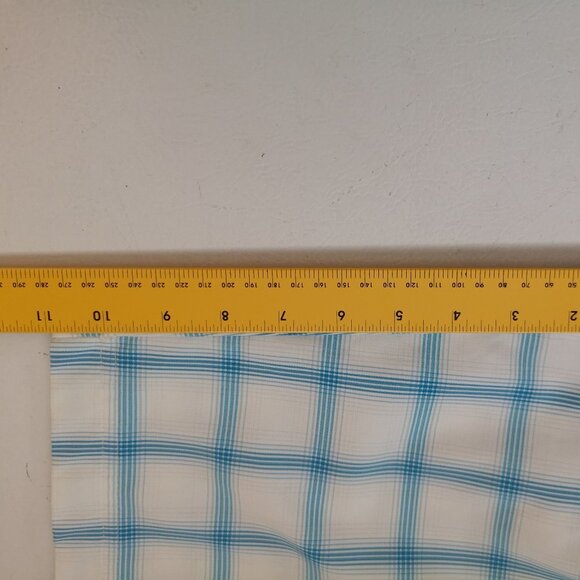 Puma Men's Size 34 Waist Light Blue & White Checkered Flat Front Shorts - Picture 5 of 6